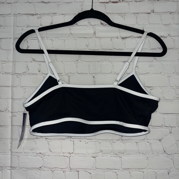 ✨JoyLab Womens Black and White Bralette Activewear Sports Bra Size Large NEW - Picture 2 of 4